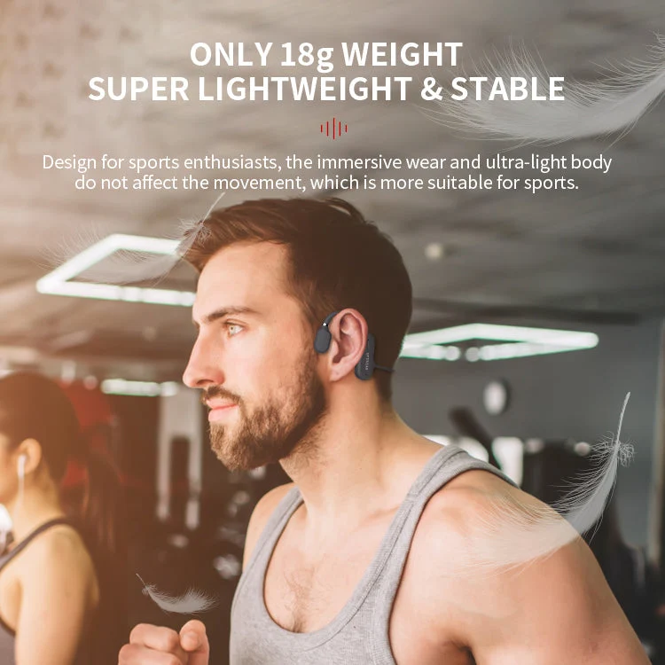 Bone Conduction Sportkoptelefoon – Draadloos, Lichtgewicht & IP67 Waterbestendig