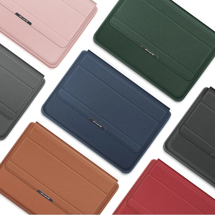 Opvouwbare Laptopstandaard met Sleeve – 2-in-1 Laptophouder voor Comfortabel Werken
