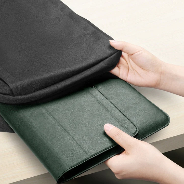 Opvouwbare Laptopstandaard met Sleeve – 2-in-1 Laptophouder voor Comfortabel Werken