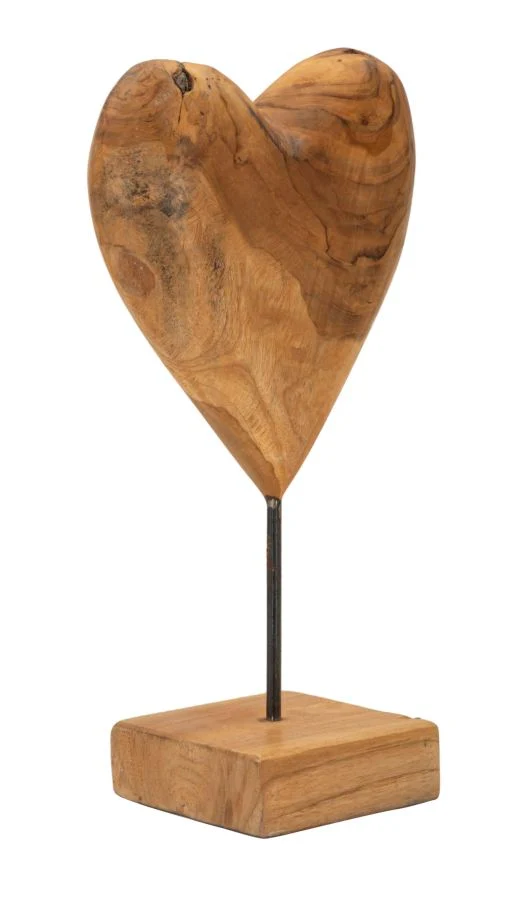 Scultura Dobu 20x12x37 cm in Teak Riciclato