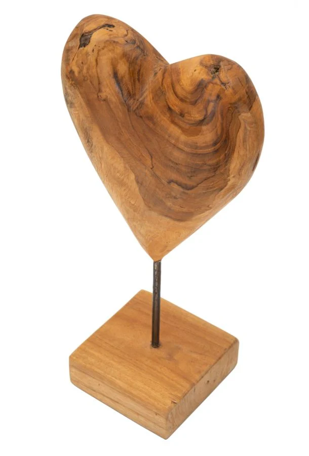 Scultura Dobu 20x12x37 cm in Teak Riciclato