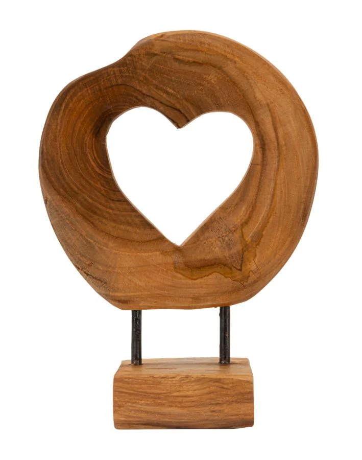 Scultura Hasi 20x10x28 cm in Teak Riciclato