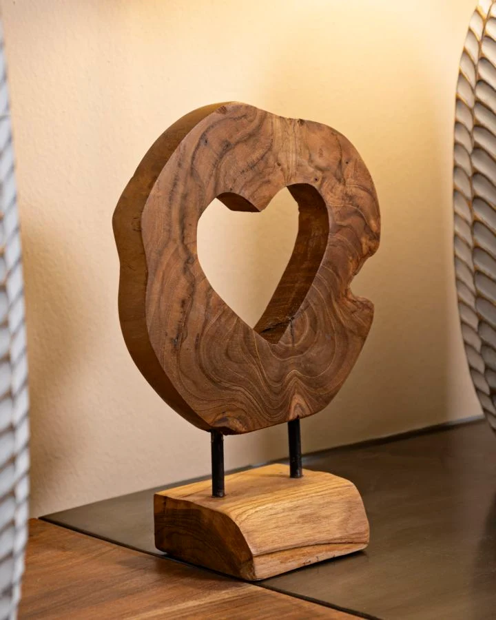 Scultura Hasi 20x10x28 cm in Teak Riciclato
