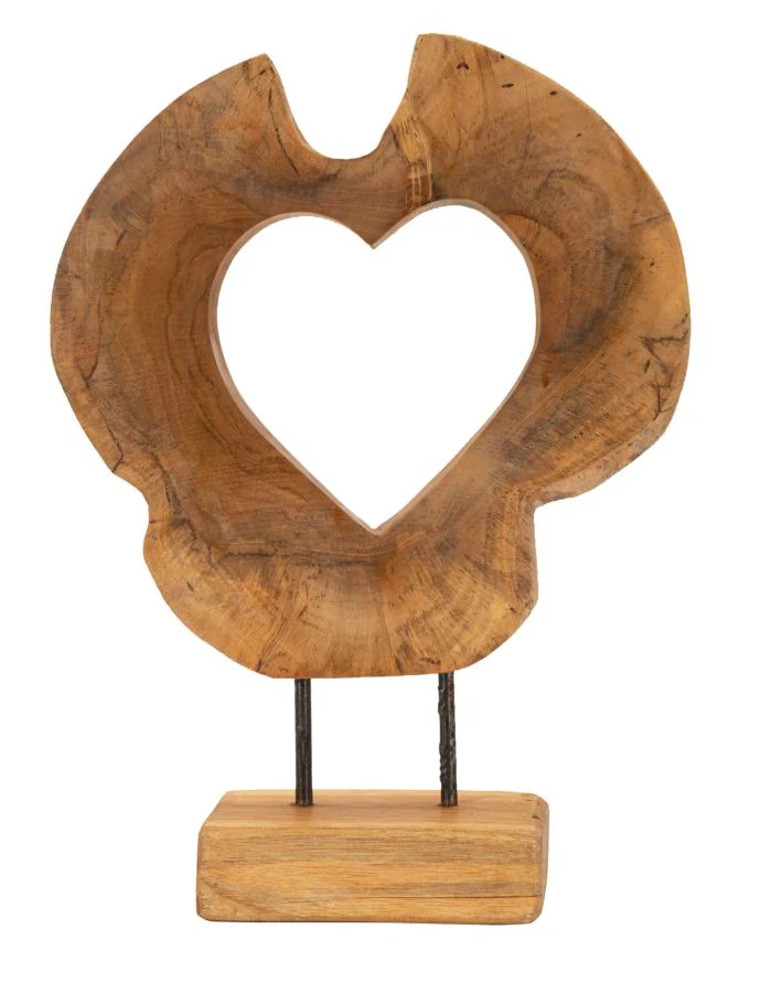 Scultura Hasi 28x10x38 cm in Teak Riciclato