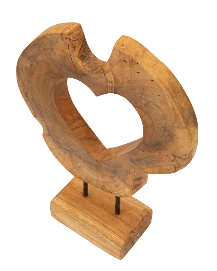 Scultura Hasi 28x10x38 cm in Teak Riciclato