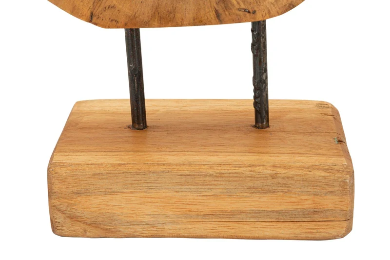 Scultura Hasi 28x10x38 cm in Teak Riciclato