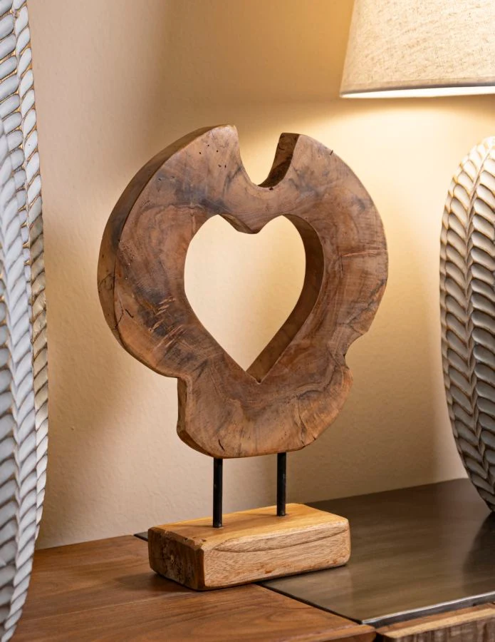 Scultura Hasi 28x10x38 cm in Teak Riciclato