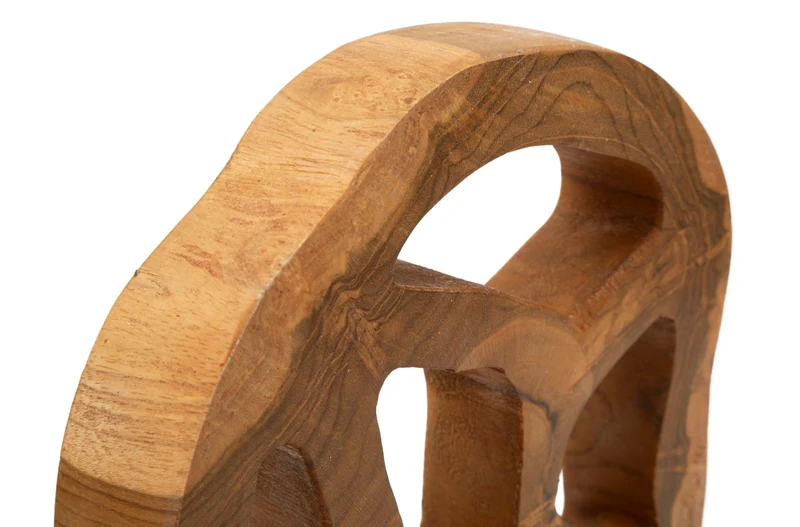 Scultura Lubang 18x10x27 cm in Teak Riciclato