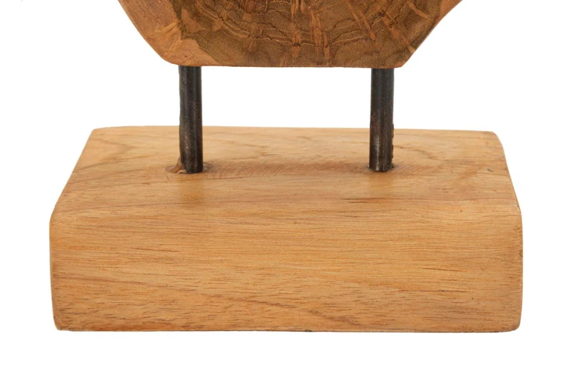 Scultura Lubang 18x10x27 cm in Teak Riciclato