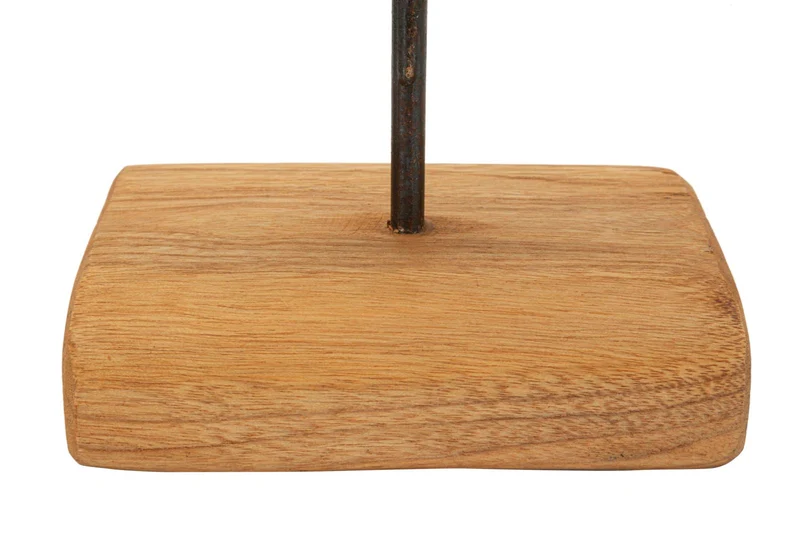Scultura Dorat Cerchio 28x10x38 cm in Teak Riciclato