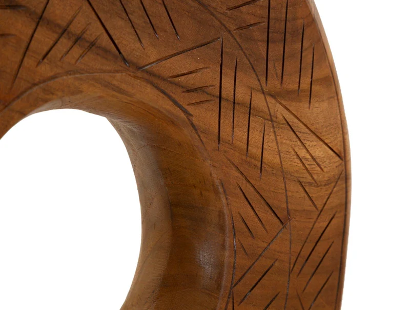 Scultura Dorat Cerchio 35x10x58 cm in Teak Riciclato