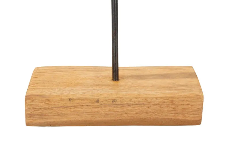 Scultura Dorat Cerchio 35x10x58 cm in Teak Riciclato