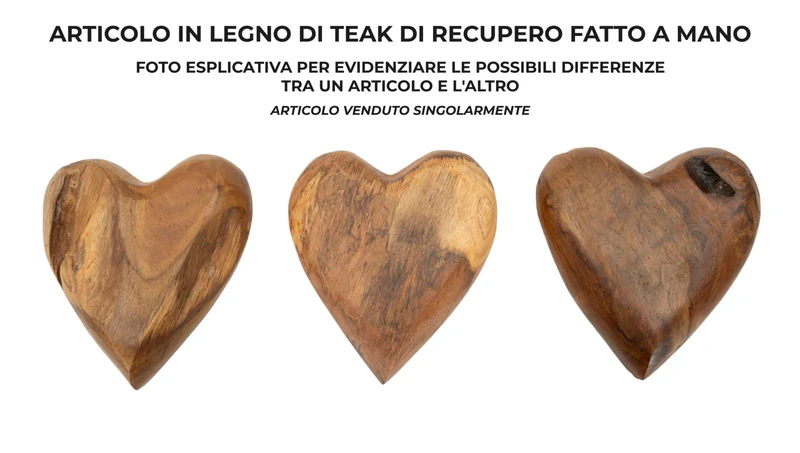 Decorazione Hak 16x14x4,5 cm in Teak Riciclato