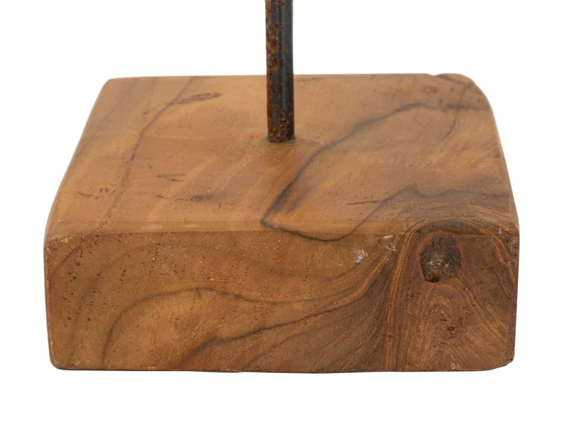 Scultura Stella 28x12x42 cm in Teak Riciclato