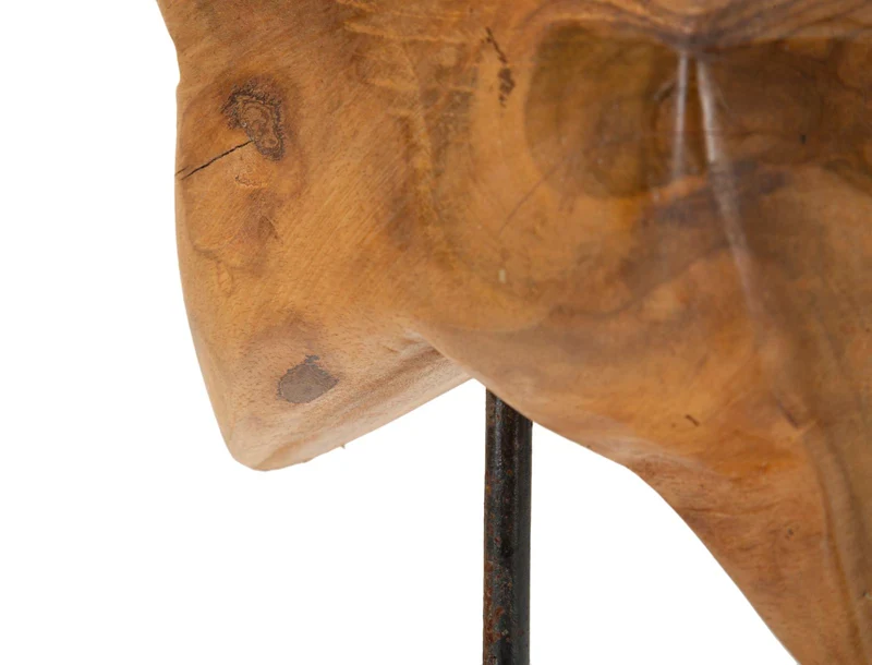Scultura Stella 28x12x42 cm in Teak Riciclato