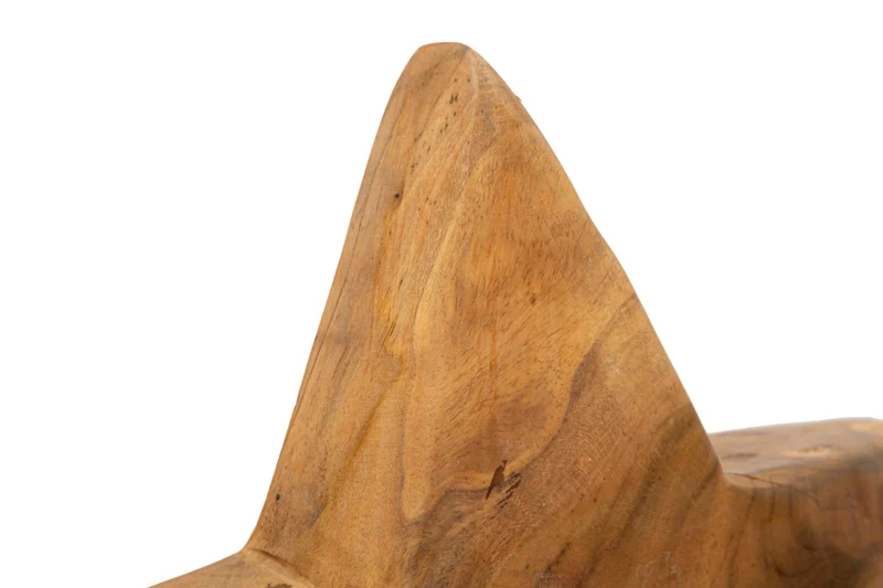 Scultura Stella 28x12x42 cm in Teak Riciclato
