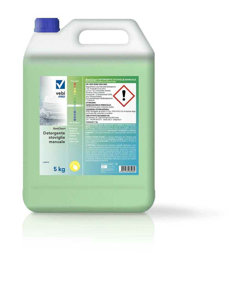 Detergente per lavaggio manuale stoviglie Vebi BestClean Stoviglie Manuale tanica 5 kg