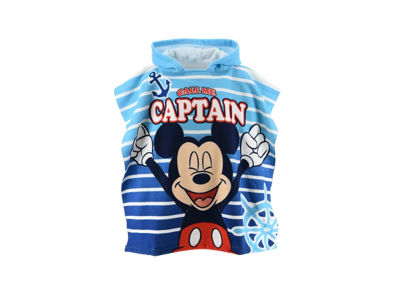 Mickey asciugamano poncho blu