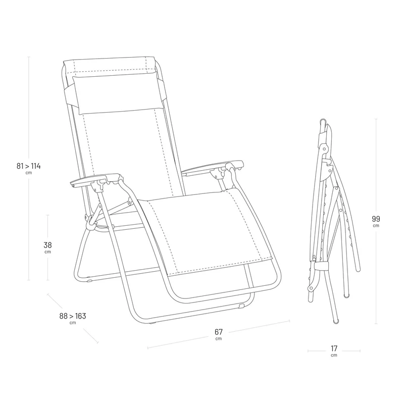 Lafuma Poltrona Relax gravità zero RClip - Beige Seigle