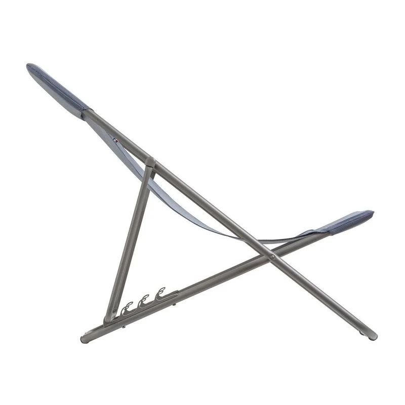 Lafuma Sedia a sdraio pieghevole multi-posizione Maxi Transat Blu Ocean 58cm