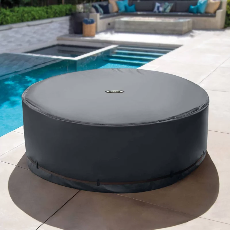 PureSPA Copertura Solare per SPA Rotonda 6 Posti 15.55kg Nero