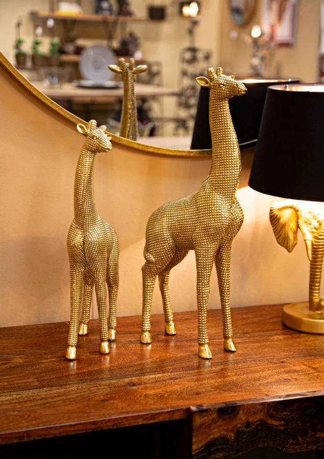 Giraffa Elegante in Oro 20x9,8x49