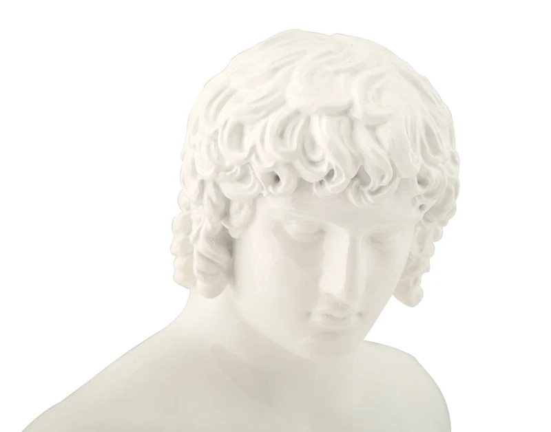 Scultura Busto Centurione Rinascimentale cm 18,2x12,8x25