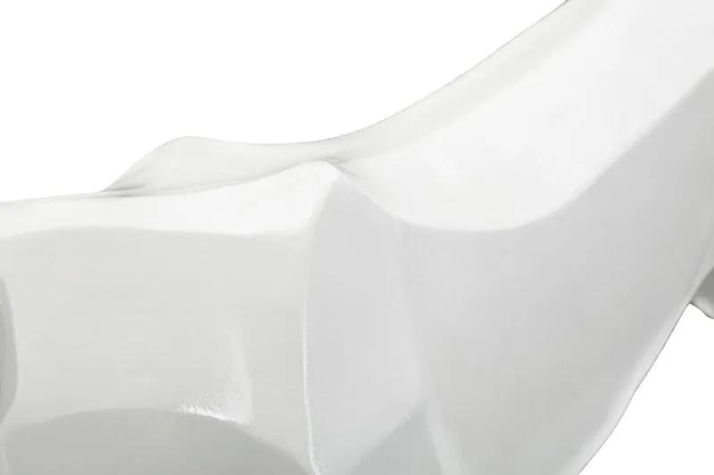 Statua Elegante Pantera Bianca 70x18x32,5 cm