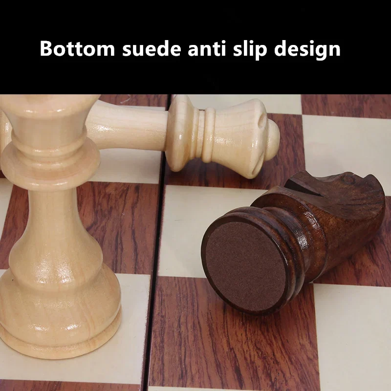 Opvouwbare houten schaakset – Massief hout, luxe stukken & compacte opberging
