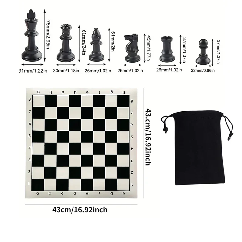 Chessora Complete Houten Schaakset – 32-Delige Set van Hoogwaardig Hout, Klassiek Ontwerp voor Beginners & Gevorderden