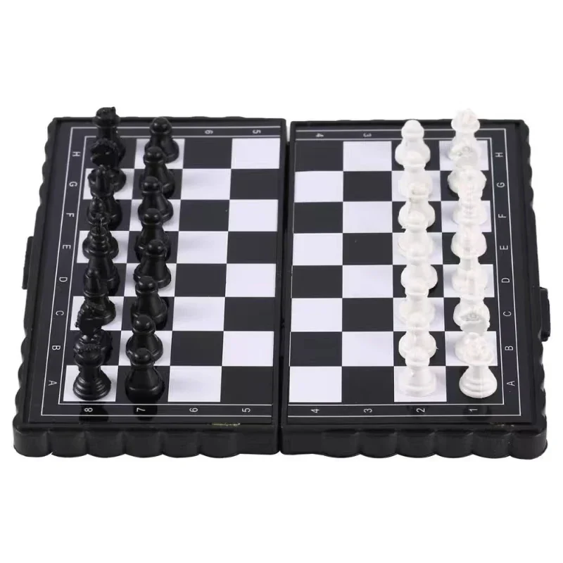MiniChess Magnetisch Schaakspel – Opvouwbaar Reisschaak voor Kinderen, Educatief & Draagbaar