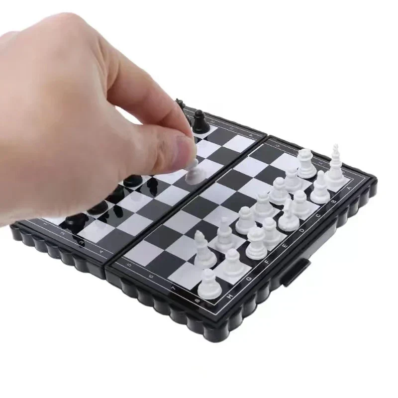 MiniChess Magnetisch Schaakspel – Opvouwbaar Reisschaak voor Kinderen, Educatief & Draagbaar
