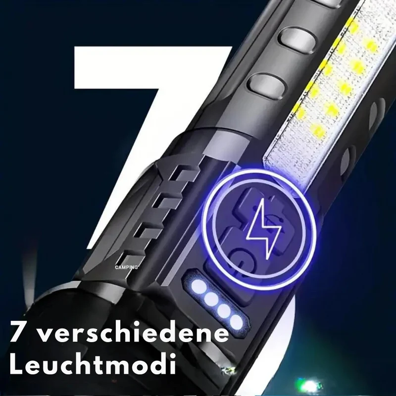LED Zaklamp – Krachtig en Waterdicht Ontwerp voor Buiten en Dagelijks Gebruik