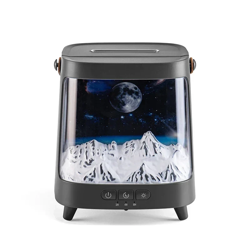 AeroGlow Galaxy Flame Diffuser – Aroma Vernevelaar met Warm Licht & Afstandsbediening
