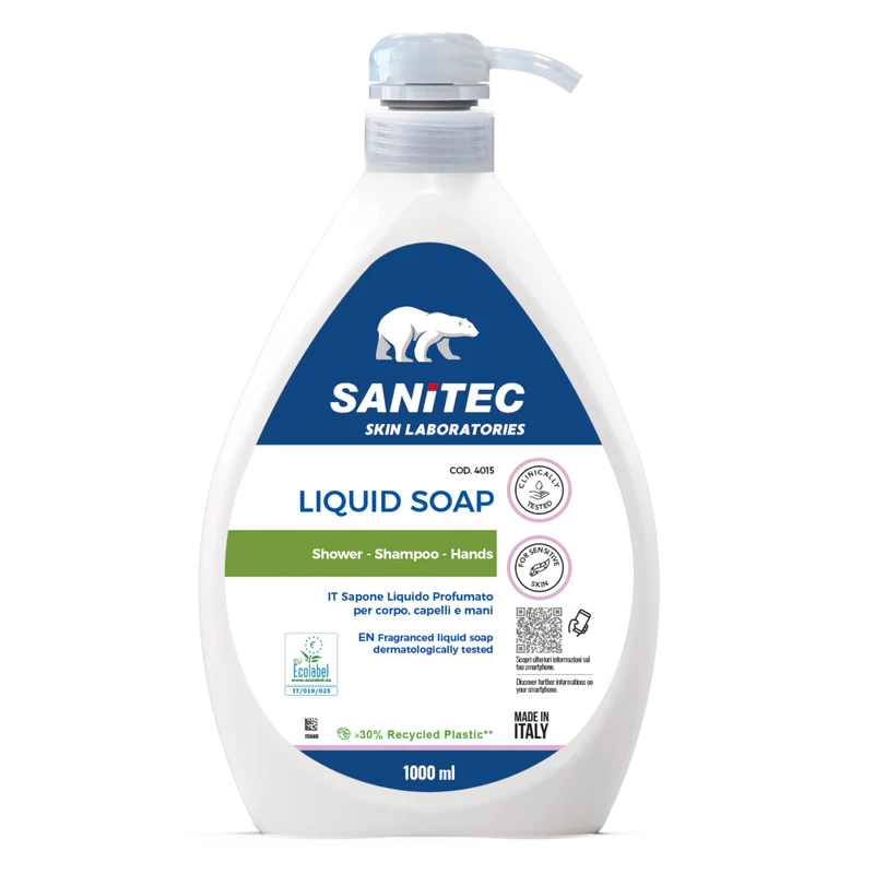 Sapone liquido mani Ecolabel Sanitec Liquid Soap Green Power 6x1 litro DISPONIBILE IN 7 GIORNI LAVORATIVI