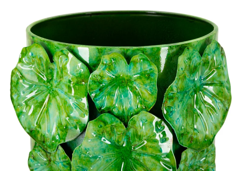 Vaso Drop 18x17,5x46 cm in Ferro Verde