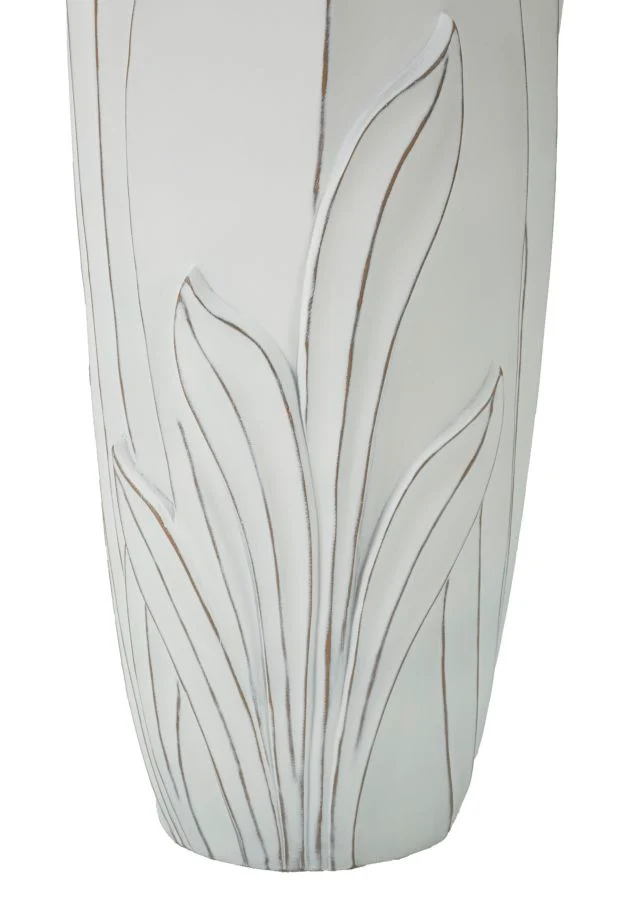 Vaso Gardy Ø30,5x69 cm in Resina Bianco effetto lavato