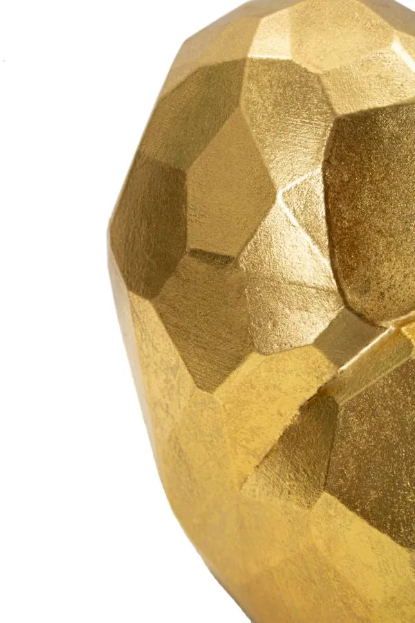 Vaso Heart Gold 19x9x18 cm in Resina Oro