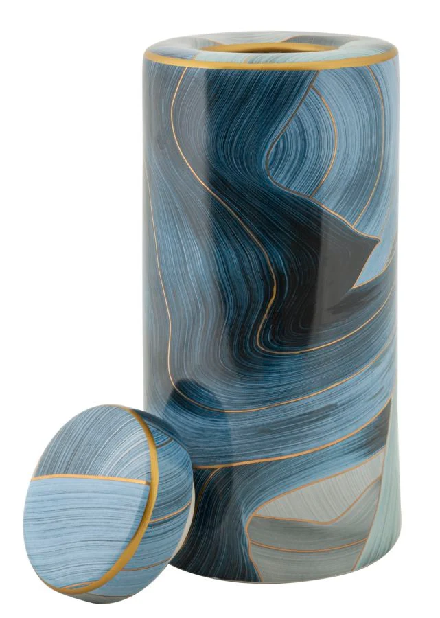 Vaso Ceramica Elegant Ø15x34 cm in Ceramica Multicolor
