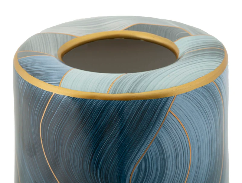 Vaso Ceramica Elegant Ø15x34 cm in Ceramica Multicolor