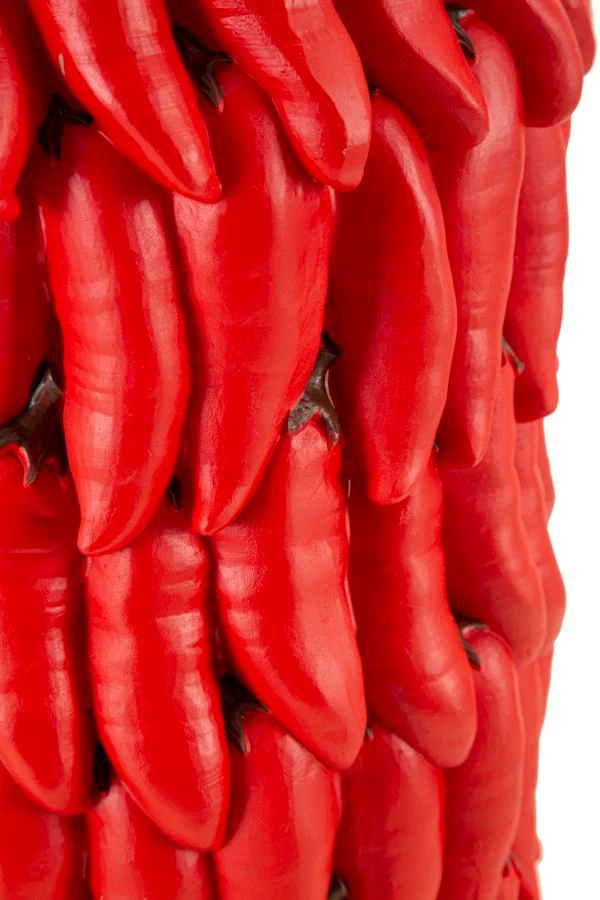 Vaso Chili Ø20x34 cm in Resina Rosso