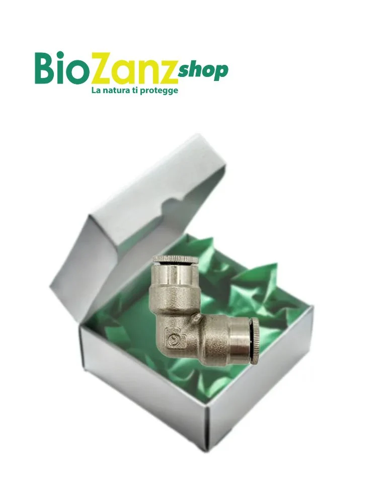 RS Ricambi Biozanz | Raccordo Curva 90° Innesto Rapido 1/4” - 3017RS