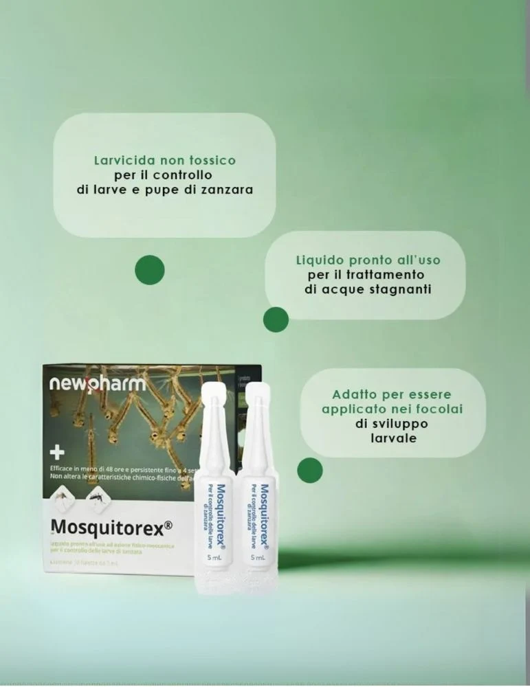Barriera con Azione Fisico-Meccanica a Base di Oli Naturali | Mosquitorex - 7010