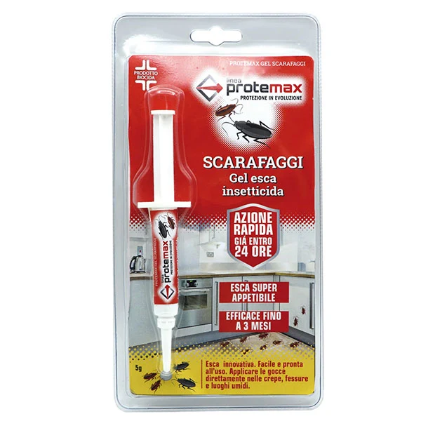 Esca Per Scarafaggi Gel Esca Con Siringa Protemax