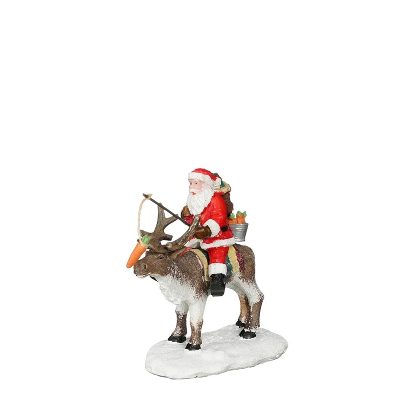 Babbo Natale su renna - Luville Lure Rudolf 10XW4,5XH8,5CM