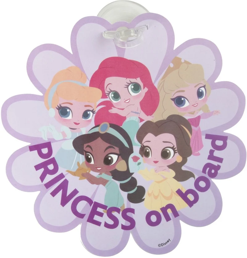 TATAWAY Disney principesse Baby on board con grafiche di Ariel Belle Jasmine