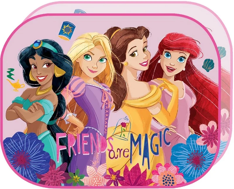 TATAWAY Coppia tendine laterali parasole auto Disney Principesse 44x35 cm