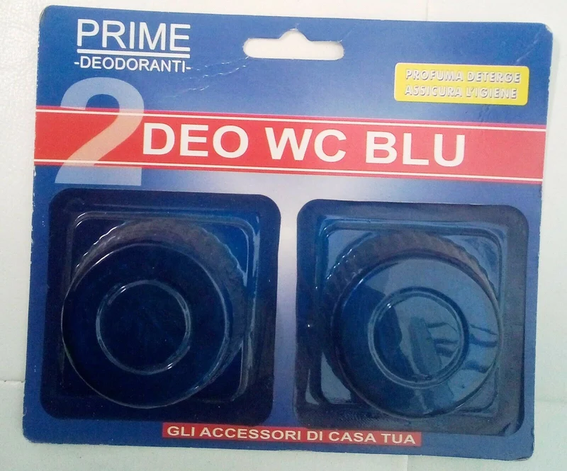 Tavolette deo wc blu 2 x 12 pezzi