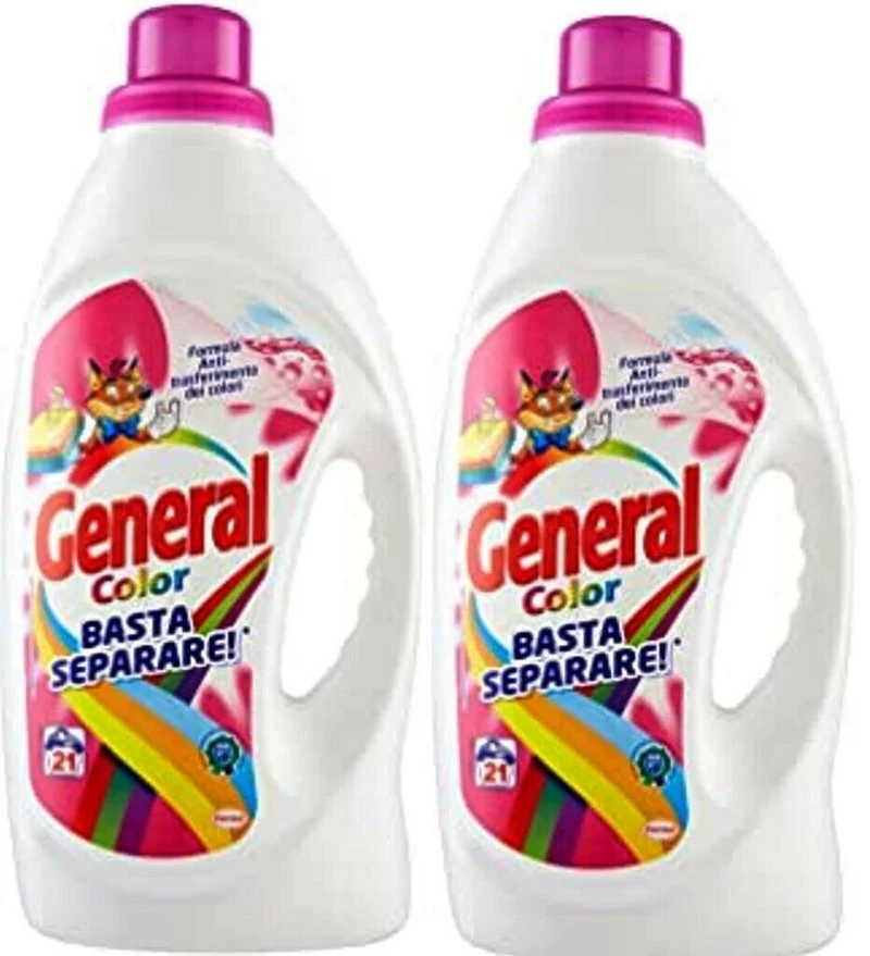 GENERAL LIQUIDO 21 LAVAGGI COLOR x 2 pezzi