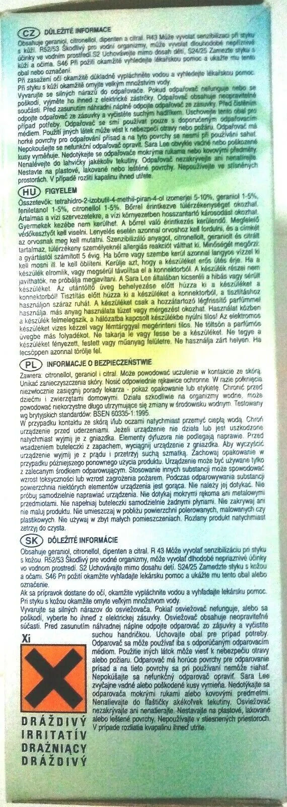 Profumo Ambipur casa te verde Completo con diffusore x 6 pezzi